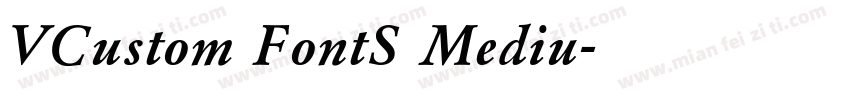 VCustom FontS Mediu字体转换